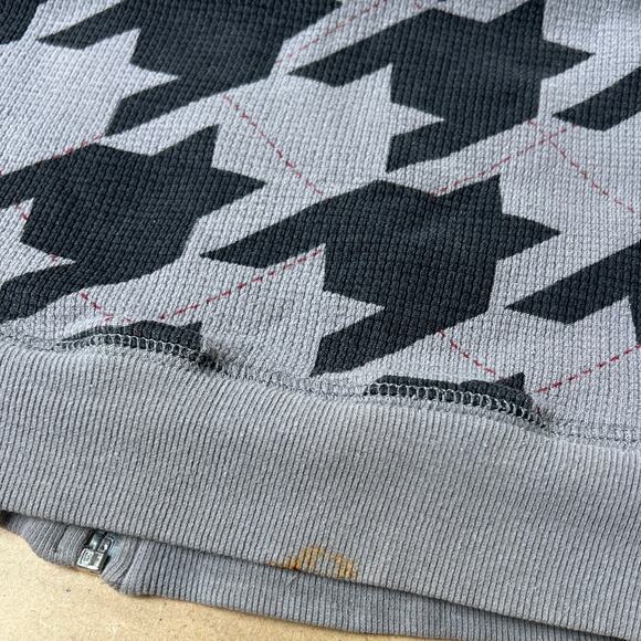 No Boundaries Gray Zip Up Fleece Sweater Medium 100% Cotton Lining - Picture 9 of 11